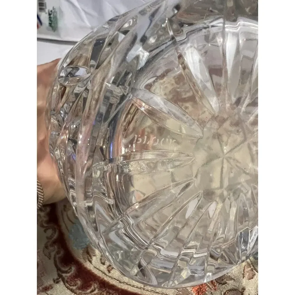Crystal Clear Cut Glass Vase - Clear